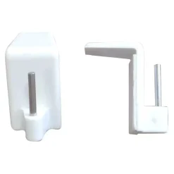 Set di 4 supporti adesivi per PVC Tende Trasparenti : Aste, Bastoni Supporti