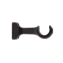 Outlet Set di 2 supporti fissi in legno per asta (L11.5 cm/ D28 mm) Nils grondaia opaco Tende : Bastoni, Aste E Supporti