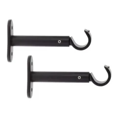 Hot Set di 2 supporti fissi (L90 / D20 mm) Jim gouttière opaco Tende : Bastoni, Aste E Supporti