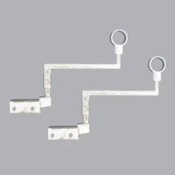 Online Set di 2 supporti Fix'vit (L180 - Ø20 mm) Bianco Tende : Bastoni, Aste E Supporti