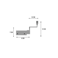Online Set di 2 supporti Fix'vit (L180 - Ø20 mm) Bianco Tende : Bastoni, Aste E Supporti