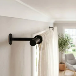 Sale Set di 2 supporti per bastoni regolabili (L90 - L150 / Ø20 mm) Jim opaco Tende : Bastoni, Aste E Supporti|Asta A Soffitto