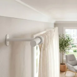 Best Set di 2 supporti regolabili (L150 - L190 / Ø20 mm) opaco Tende : Bastoni, Aste E Supporti|Asta A Soffitto
