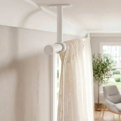Set di 2 supporti regolabili (L90 - L150 / Ø20 mm) opaco Tende : Bastoni, Aste E Supporti|Asta A Soffitto