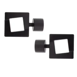Outlet Set di 2 terminali per tenda(D28 mm) upper east side opaco Tende : Bastoni, Aste E Supporti