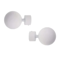 Clearance Set di 2 terminali per tenda (D28 mm) Gaia opaco Tende : Bastoni, Aste E Supporti