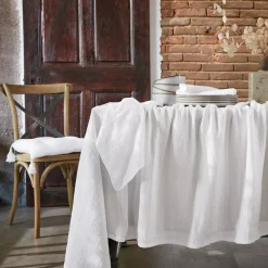Outlet Set di 3 tovaglioli garza di cotone Gaïa chantilly Tovaglioli