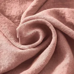 Set di 3 tovaglioli in lino lavato (40 x 40 cm) Louise Rosa antico