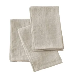 Discount Set di 3 tovaglioli lino lavato (40 x 40 cm) Louise Tovaglioli