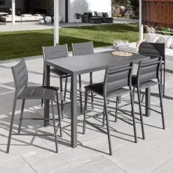 Hot Sgabello da giardino Alluminio impilabile Murano Grigio antracito Sedie Da Giardino