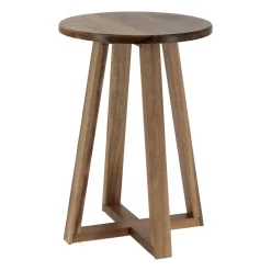 Sale Sgasbello piano legno acacia (H43 cm) Lina Contenitori Bagno|Pouf, Sgabelli, Bar