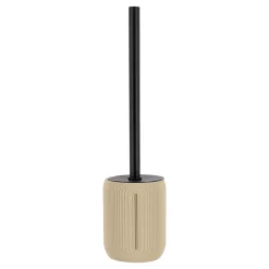 Spazzola WC con coperchio Minimalist geometrica Beige tortora