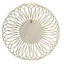 Specchio da parete con cornice in legno (44,5 cm) Elio Naturale