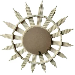 Specchio da parete in bambù (D44.5 cm) Almara Beige