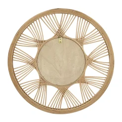 Specchio da parete rattan rotondo (D45 cm) Honiara Naturale