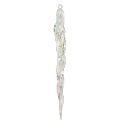 Stalattite da appendere (H18 cm) Ice Trasparente iridescente
