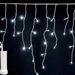 Stalattite luminosa con pile 7 m 192 LED Durawise Bianco freddo