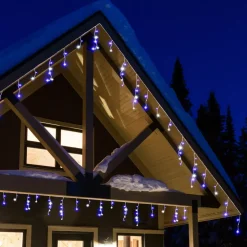 Stalattite luminosa lung.7,50 m Bicolore Stars Blu e bianco freddo 175 LED