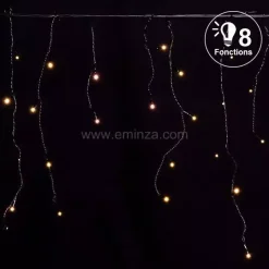 Stalattite luminosa lung.7,50 m Bianco caldo 175 LED CN