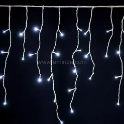 Stalattite luminosa 7,50 m 175 LED cavo bianco Stars Bianco freddo