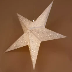 Stella luminosa a pile Lassy rosso e Bianco caldo