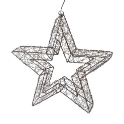 Stella luminosa da appendere 500 Micro LED (D38 cm) Star Light Nero e bianco caldo