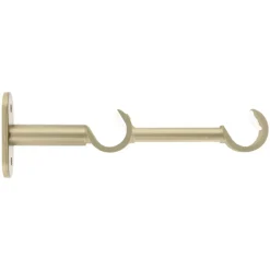 Outlet Supporto doppio per asta fissa in metallo (L16 cm / D20 mm) Jim Gocciolatoio Tende : Bastoni, Aste E Supporti