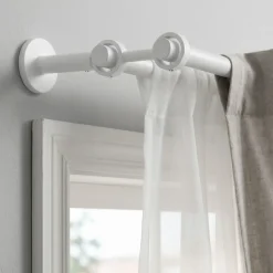 Clearance Supporto doppio regolabile (L190 - 230 / D28) Lino opaco Tende : Bastoni, Aste E Supporti|Asta A Soffitto