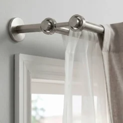 Clearance Supporto doppio regolabile (L190/L230 cm - Ø28 mm) opaco Tende : Bastoni, Aste E Supporti|Asta A Soffitto
