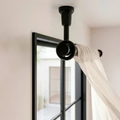Sale Supporto per asta estensibile in legno (L140 - 160 cm/ D28 mm) Nils opaco Tende : Bastoni, Aste E Supporti|Asta A Soffitto