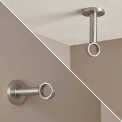 Sale Supporto regolabile (L75/L85 - Ø28 mm) opaco Tende : Bastoni, Aste E Supporti|Asta A Soffitto