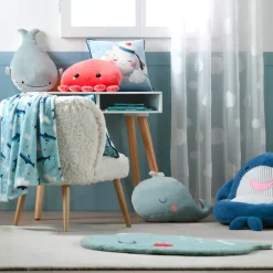 Discount Tappeto balena per bambini (85 x 60 cm) Moby Tessile Arredo Bimbi