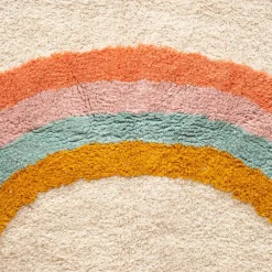 New Tappeto cotone bambino (150 x 100 cm) Arcobaleno Tessile Arredo Bimbi