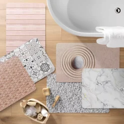Hot Tappeto da bagno antiscivolo (50 x 80 cm) Vanea Tappeto Bagno|Biancheria Bagno