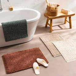 Tappeto da bagno in cotone (50 x 80 cm) Ariel Tappeto Bagno|Biancheria Bagno