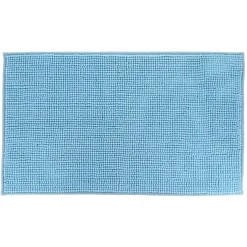 Tappeto da bagno microfibra (45 x 75 cm) Blu chiaro Tappeto Bagno|Biancheria Bagno