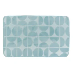 New Tappeto da bagno rettangolare in memory foam Motivo Azzurro Tappeto Bagno|Biancheria Bagno