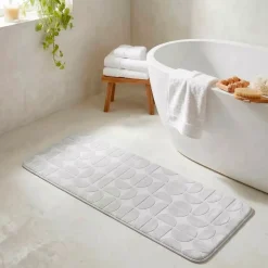 Outlet Tappeto da bagno rettangolare in memory foam (45 x 120 cm) Motivo Tappeto Bagno|Biancheria Bagno