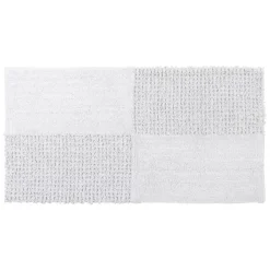 Tappeto da soggiorno cotone (45 x 90 cm) Naël Bianco