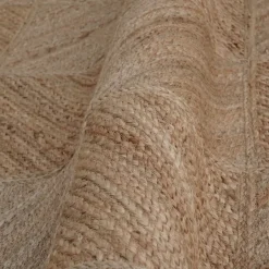 Tappeto da soggiorno rettangolare juta tessuto a mano (160 x 230 cm) Anaya Marrone