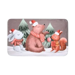 Tappeto di Natale antiscivolo (45 x 75 cm) Flanella Lucien Tortora