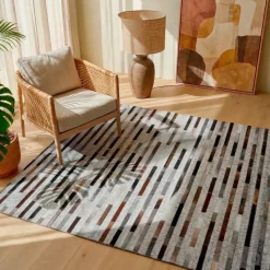 Tappeto rettangolare per soggiorno in lana jacquard (160 x 230 cm) Sanjay Tappeti Soggiorno/Camera