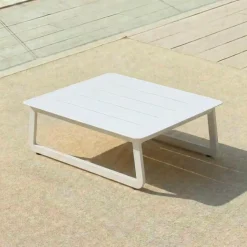 Online Tavolino da giardino quadrato in alluminio (70 x 70 cm) Long Beach cenere Salotto Da Giardino|Tavolini Da Giardino, Divani