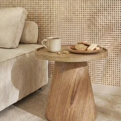 Tavolino in legno (H50 cm) Bernina Marrone