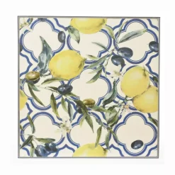 Clearance Tavolo bistro quadrato pieghevole in mosaico (58 x 58 cm) Sorrento Azzurro Salotto Da Balcone|Tavoli Da Giardino