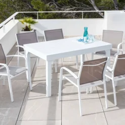Outlet Tavolo da giardino allungabile alluminio 10 posti (135/270 x 90 cm) Murano Salotto Da Giardino|Tavoli Da Giardino