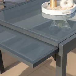 Sale Tavolo da giardino allungabile in vetro 12 posti Murano Grigio Salotto Da Giardino|Tavoli Da Giardino