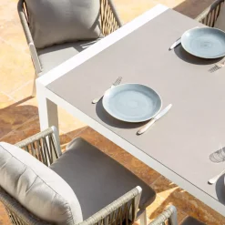 Best Tavolo da giardino allungabile alluminio 12 posti Amalfi Bianco Salotto Da Giardino|Tavoli Da Giardino