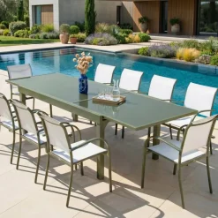 Online Tavolo da giardino allungabile in vetro 12 posti Murano Salotto Da Giardino|Tavoli Da Giardino
