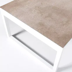 Tavolo da giardino in alluminio e ceramica 10 posti Kore Bianco e Salotto Da Giardino|Tavoli Da Giardino